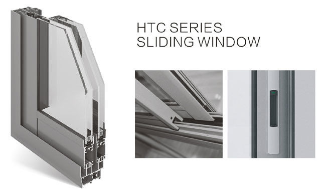 アルミニウム窓枠のスライドは、スライド ガラスの窓、アルミニウム スライディング ウインドウ フレームを和らげた